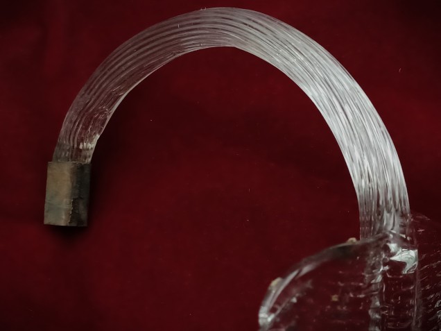 Venetian Murano Clear glass Chandelier Leaf