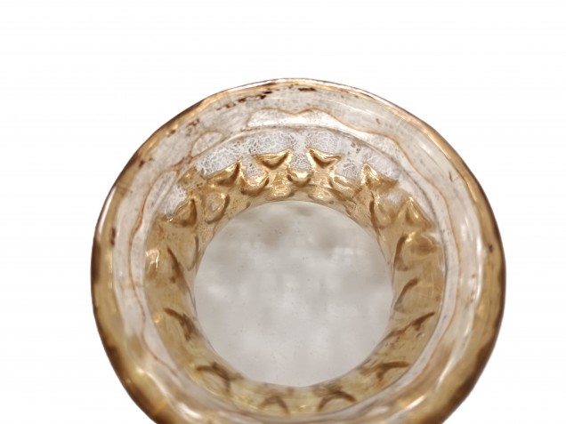 Venetian Chandelier glass stem spacer gold 80mm width SOLD