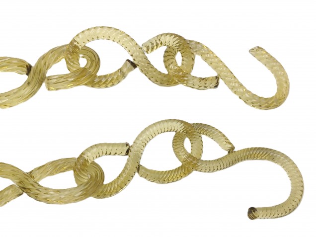 Murano Glass gold link Chain 