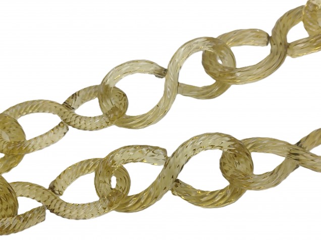 Murano Glass gold link Chain 