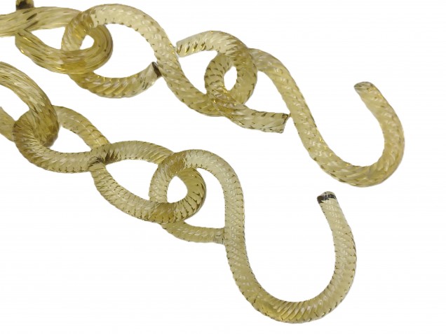 Murano Glass gold link Chain 