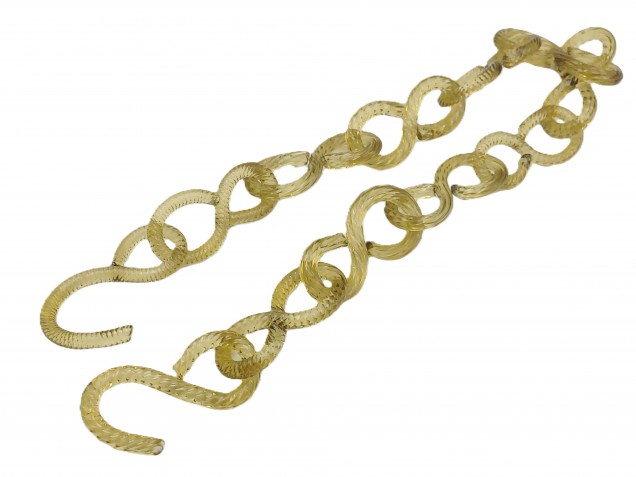Murano Glass gold link Chain 