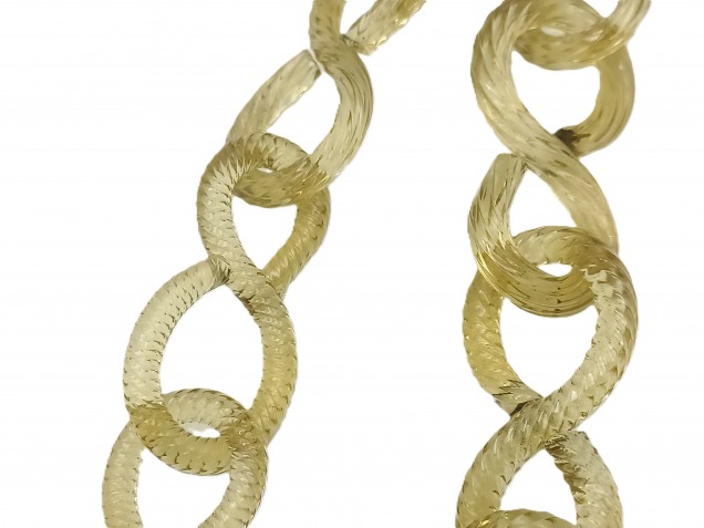 Murano Glass gold link Chain 