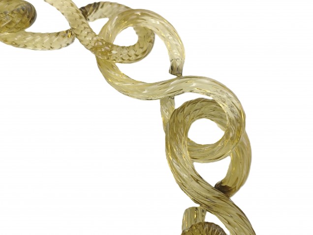 Murano Glass gold link Chain 