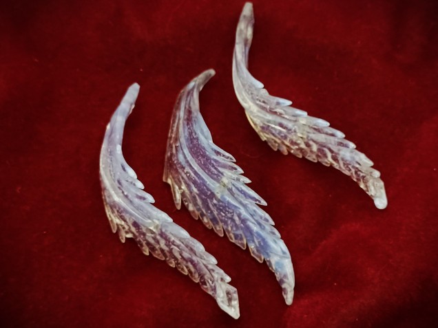 Antique Murano chandelier blue glass Crown leaves 