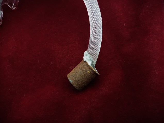 Small Murano Clear glass Chandelier Leaf 