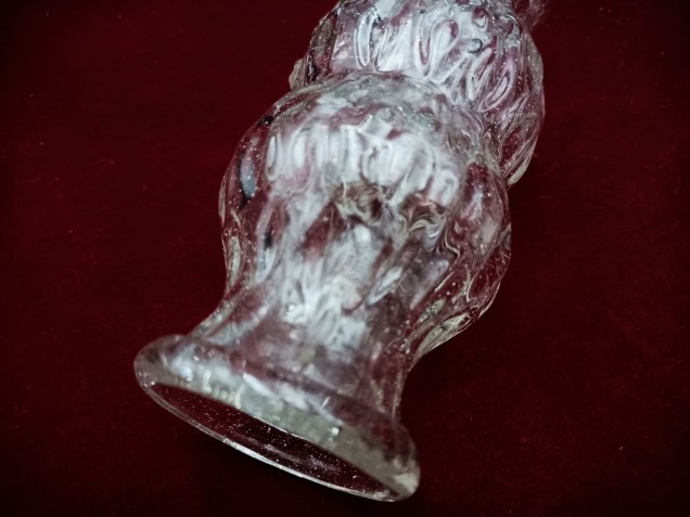 Venetian Chandelier glass stem spacer clear 