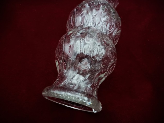 Venetian Chandelier glass stem spacer clear 