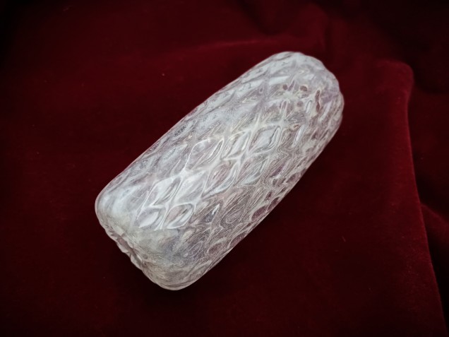 Murano Chandelier glass stem spacer clear  