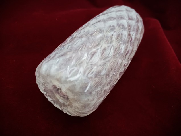 Murano Chandelier glass stem spacer clear  