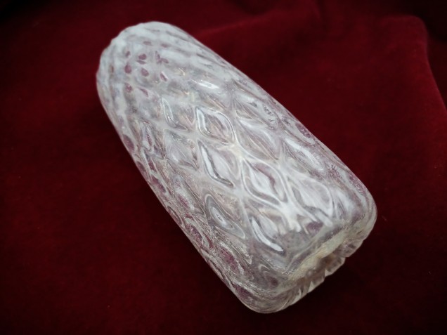 Murano Chandelier glass stem spacer clear  