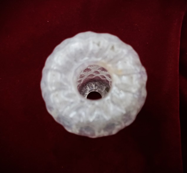 Murano Chandelier glass stem spacer clear  