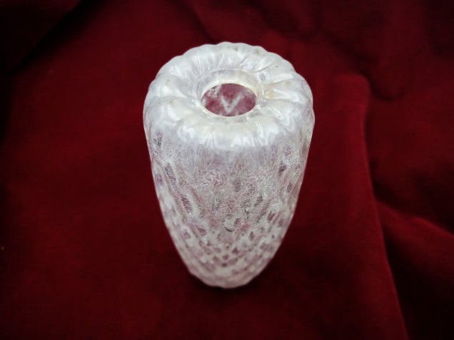 Murano Chandelier glass stem spacer clear  