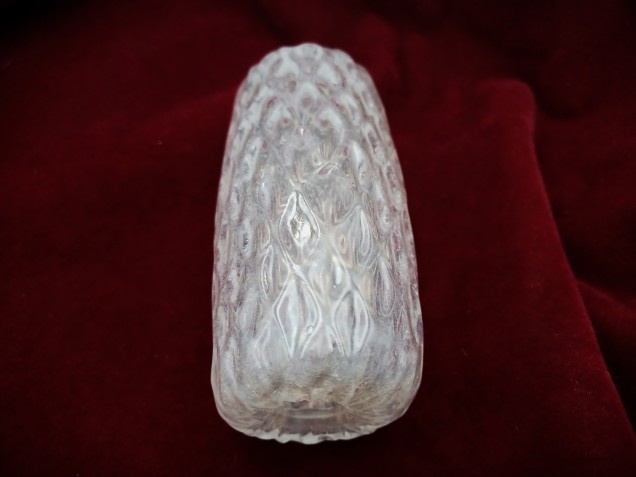 Murano Chandelier glass stem spacer clear  