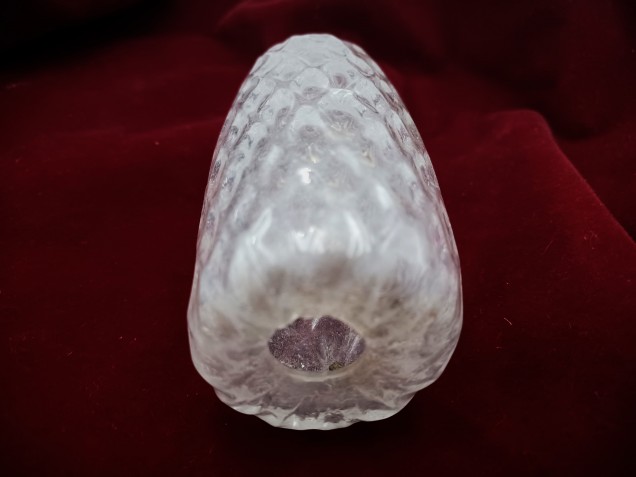 Murano Chandelier glass stem spacer clear  