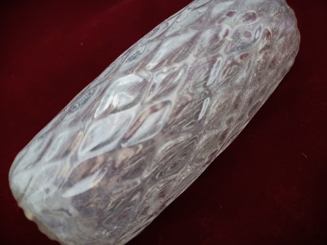 Murano Chandelier glass stem spacer clear  