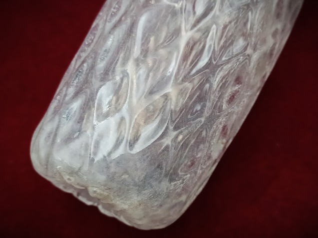 Murano Chandelier glass stem spacer clear  