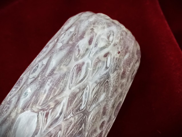 Murano Chandelier glass stem spacer clear  