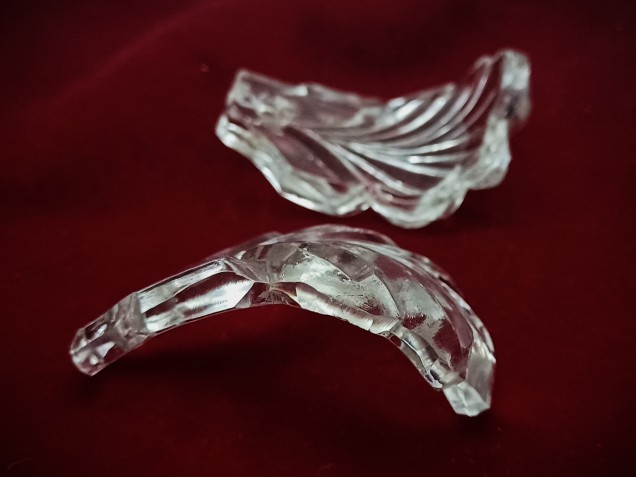 Chandelier glass Crown leaves