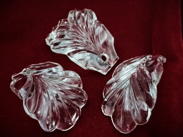 Chandelier glass Crown leaves