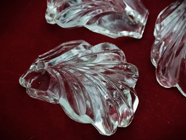 Chandelier glass Crown leaves