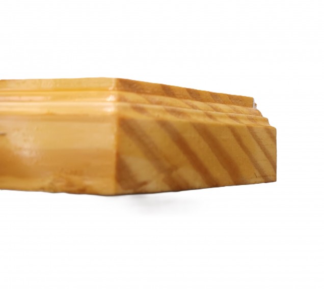 Pine wooden ceiling rose pattress octagon varnished