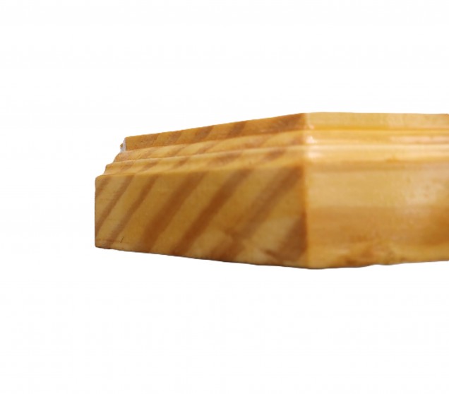 Pine wooden ceiling rose pattress octagon varnished