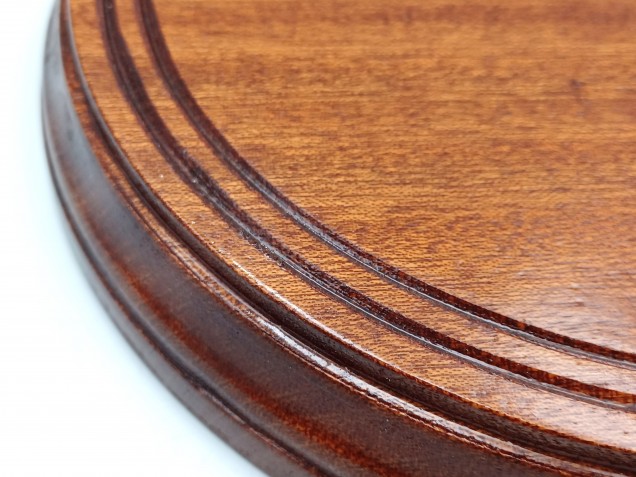 Varnished ceiling Pattress Sapele Approx. Width 200mm 