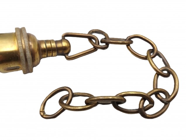 Vintage Chandelier Hoop and chain with B22 lamp holder