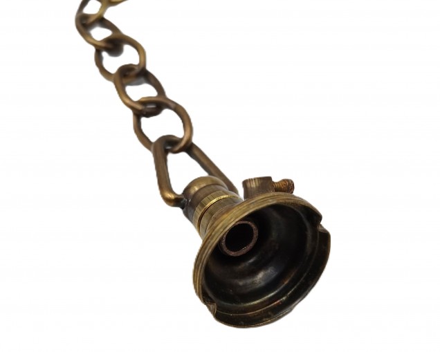 Vintage Chandelier Hoop and chain with B22 lamp holder