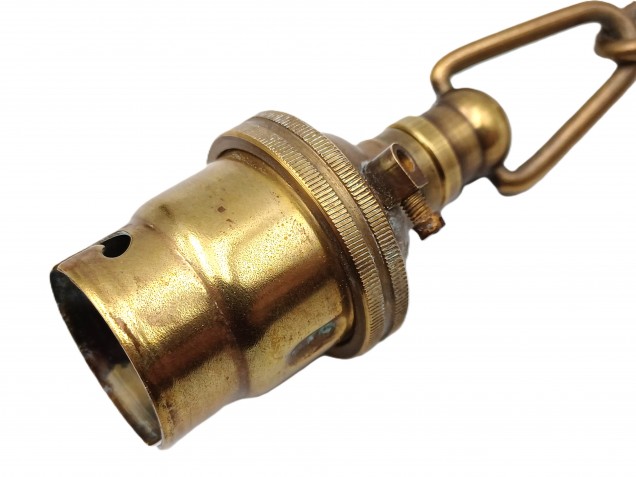 Vintage Chandelier Hoop and chain with B22 lamp holder