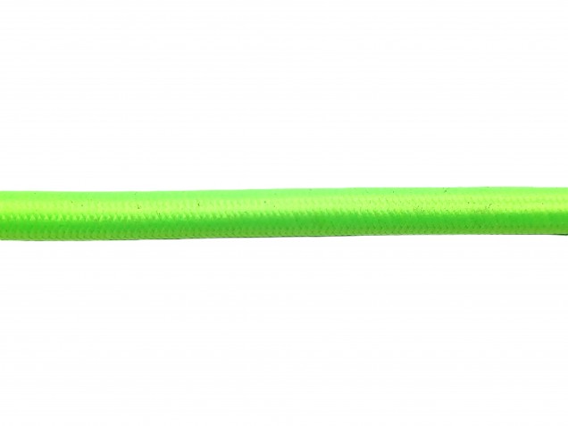 Lime Green Round Electric Cable Silk Covered 3 Core 0.50mm