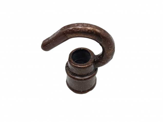Chandelier hook open hook antique brass 10mm female thread 