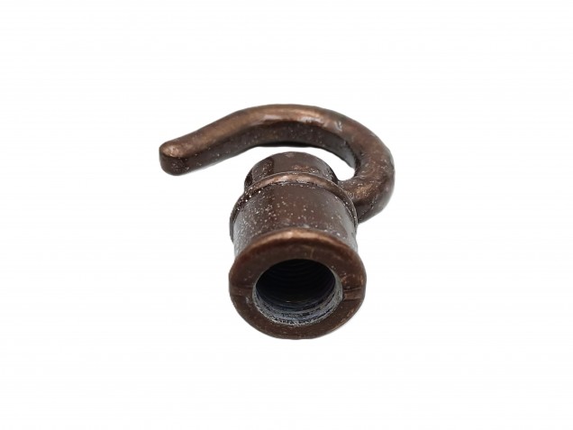 Chandelier hook open hook antique brass 10mm female thread 