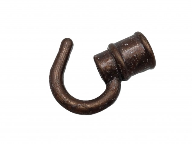 Chandelier hook open hook antique brass 10mm female thread 