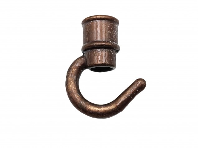 Chandelier hook open hook antique brass 10mm female thread 