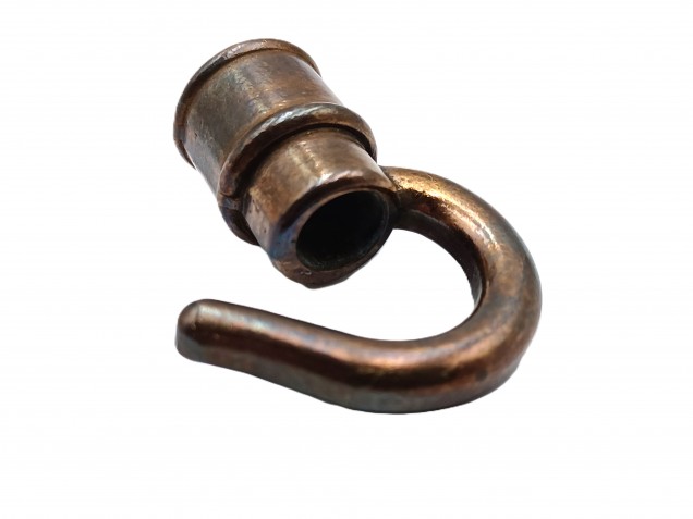 Chandelier hook open hook antique brass half inch female thread 