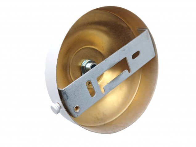 White Metal Ceiling Rose Hook 