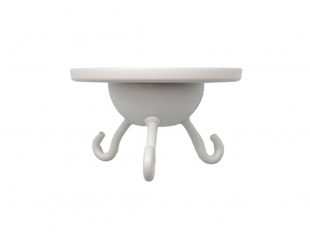 Ivory triple lighting hook ceiling plate 