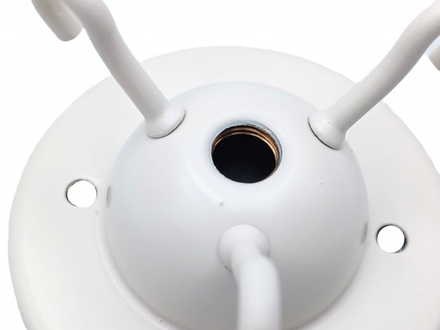 Ivory triple lighting hook ceiling plate 