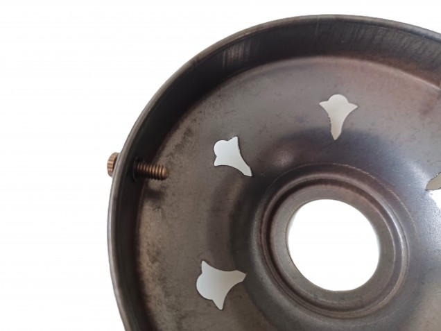 Antique brass effect gallery width 109mm or 4 1~4 inch