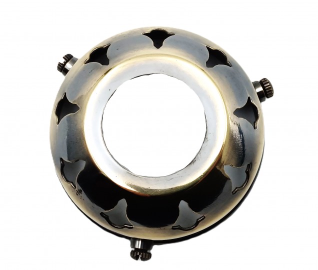 Lamp Shade Gallery 2 and a Quarter inch BRUSHED  ANTIQUE GALLERY  GLASS SHADE HOLDER  