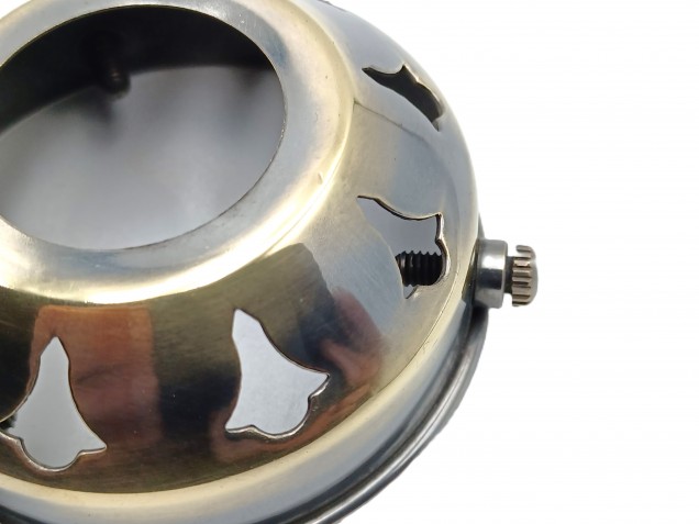 Lamp Shade Gallery 2 and a Quarter inch BRUSHED  ANTIQUE GALLERY  GLASS SHADE HOLDER  