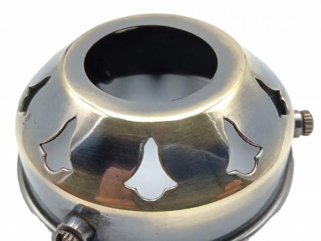 Lamp Shade Gallery 2 and a Quarter inch BRUSHED  ANTIQUE GALLERY  GLASS SHADE HOLDER  