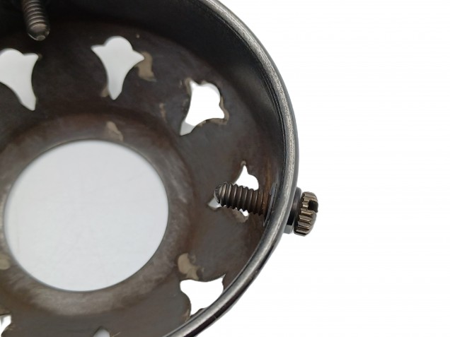 Lamp Shade Gallery 2 and a Quarter inch BRUSHED  ANTIQUE GALLERY  GLASS SHADE HOLDER  