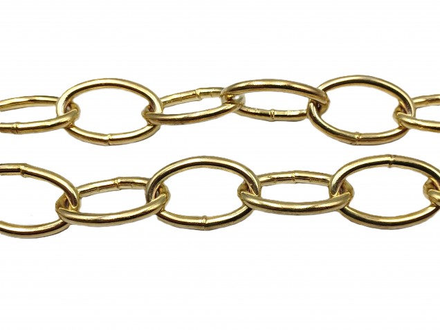 Chandelier Chain Welded Link 1 Inch- in Brass 50kg Max
