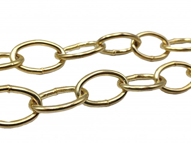 Chandelier Chain Welded Link 1 Inch- in Brass 50kg Max