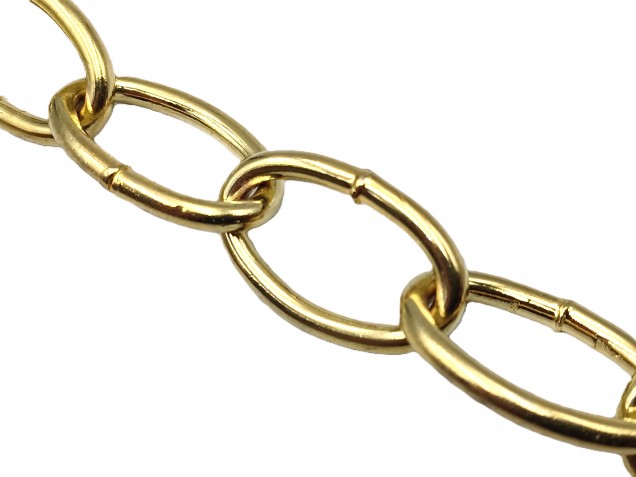Chandelier Chain Welded Link 1 Inch- in Brass 50kg Max