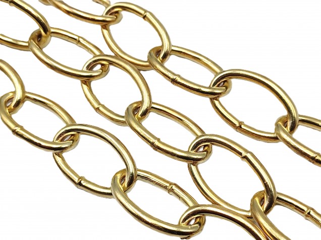 Chandelier Chain Welded Link 1 Inch- in Brass 50kg Max