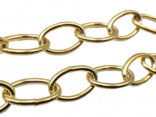 Chandelier Chain Welded Link 1 Inch- in Brass 50kg Max